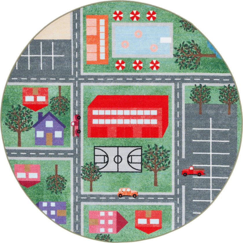 Kids Playhouse Avalon Rug, Green