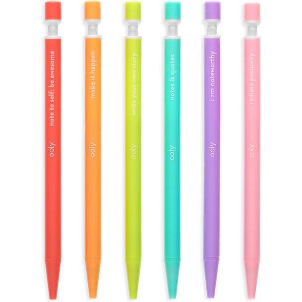 Noted! Graphite Mechanical Pencils - Set of 6