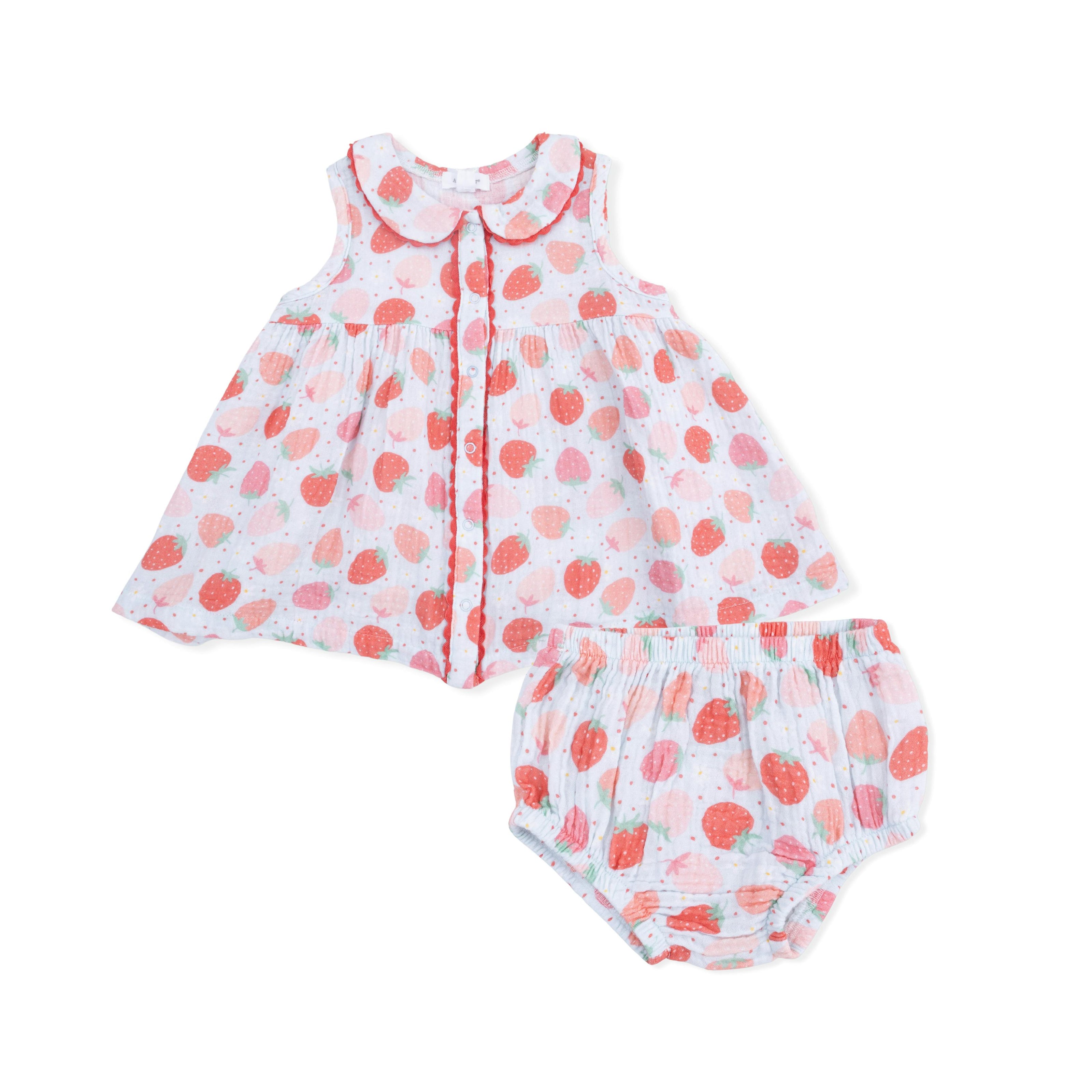 Strawberry Bliss - Jill Dress Sleeveless with Bloomer