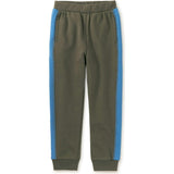 Colorblock Stripe-Out Elastic Waist Drawstring Pocket Joggers, Multi