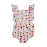 Bubble Romper in Milkshakes