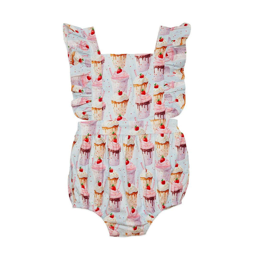 Bubble Romper in Milkshakes
