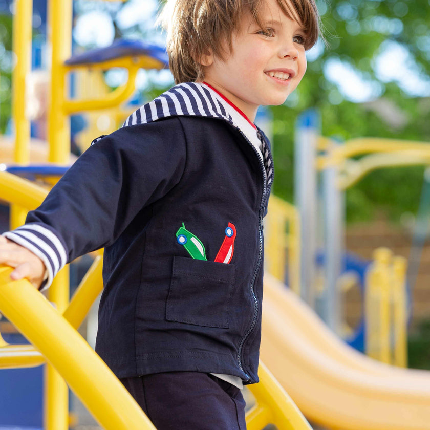 Reversible Jacket with Cars & Tools