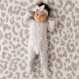 Laurel Leopard Footie Ruffled Zippered One Piece