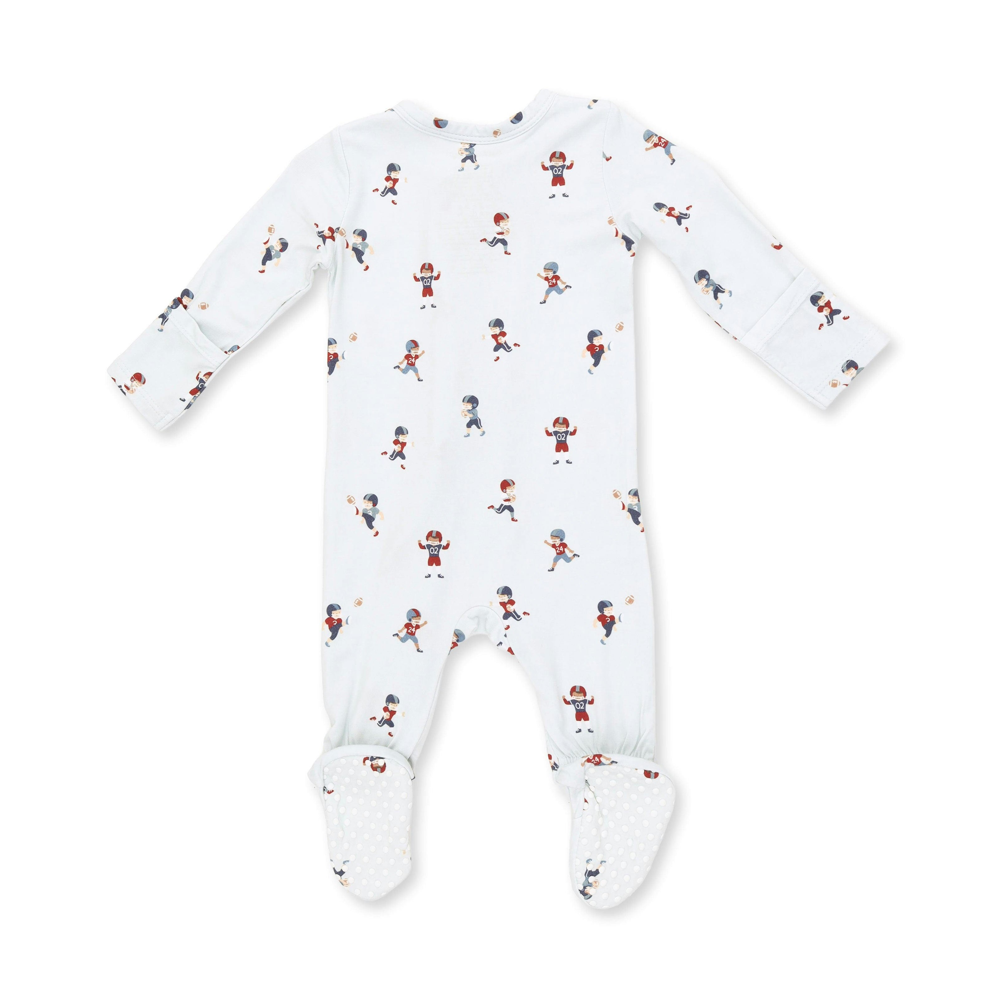 Tiny Footballers - 2 Way Zipper Footie
