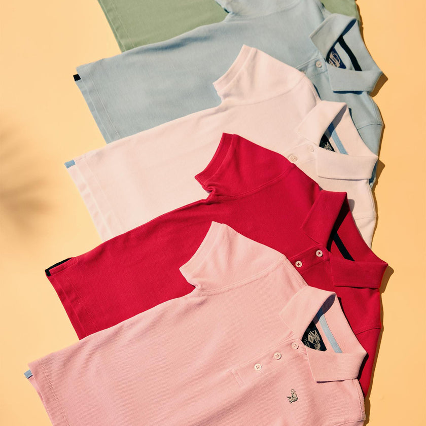 Harry Piqué Polo in Sage