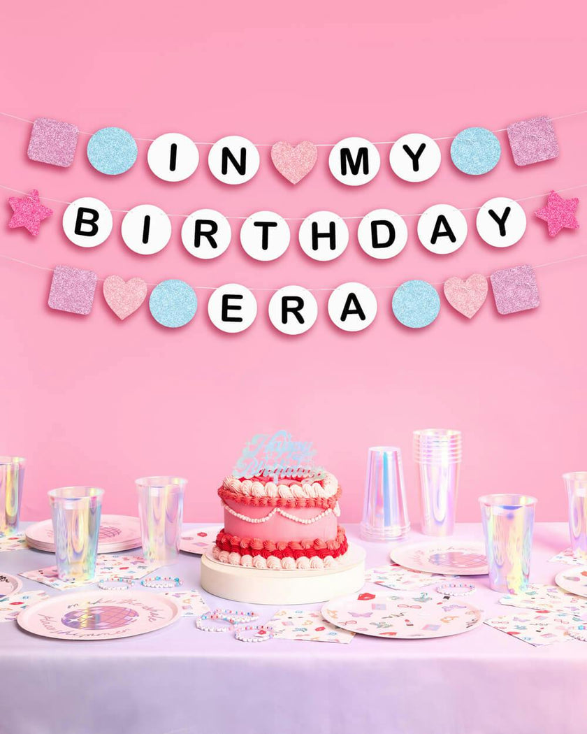 Bday Era Banner - friendship bracelet banner