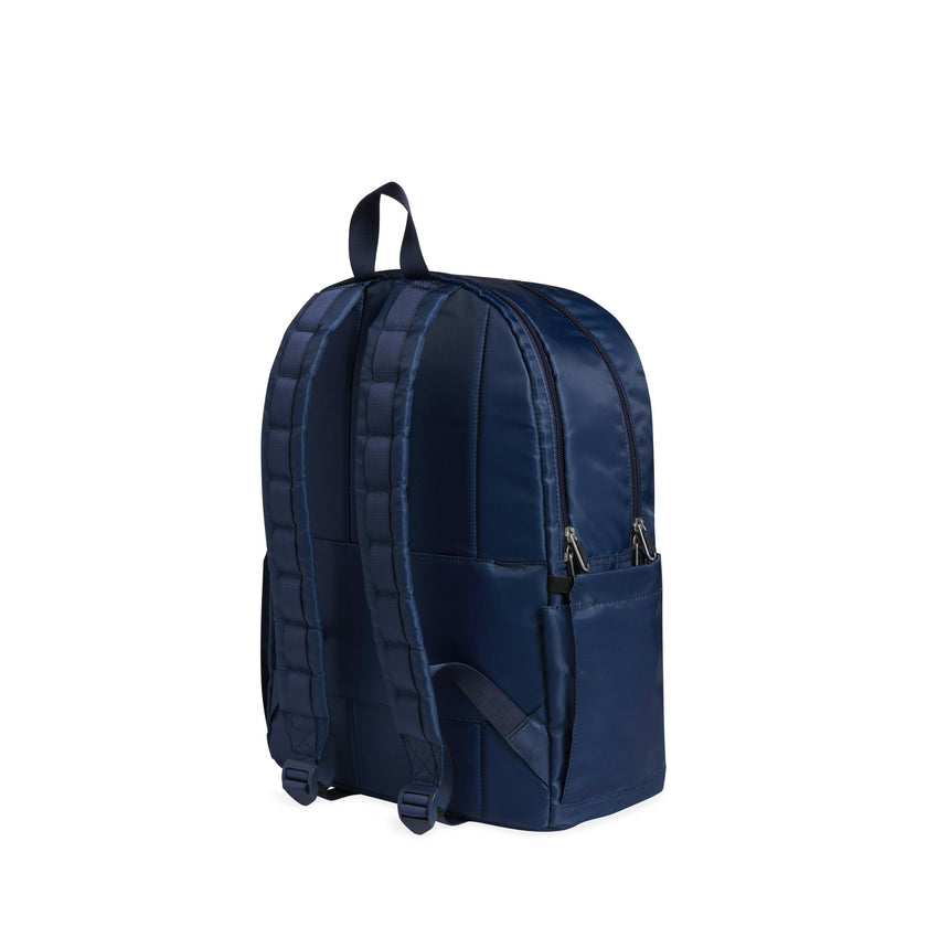 Kane Double Pocket Large Backpack, Green Chevron