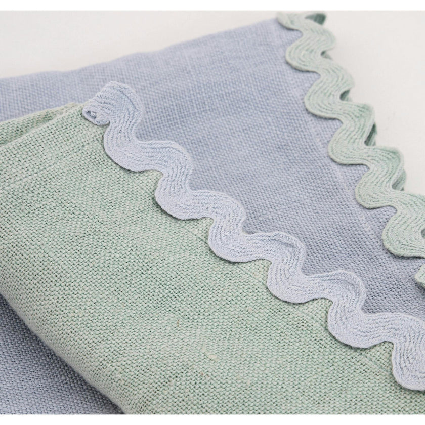 Pastel Ricrac Fabric Napkins