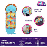 Happy Nappers: Pillow & Sleepy Sack: Large - Blue Triceratratops
