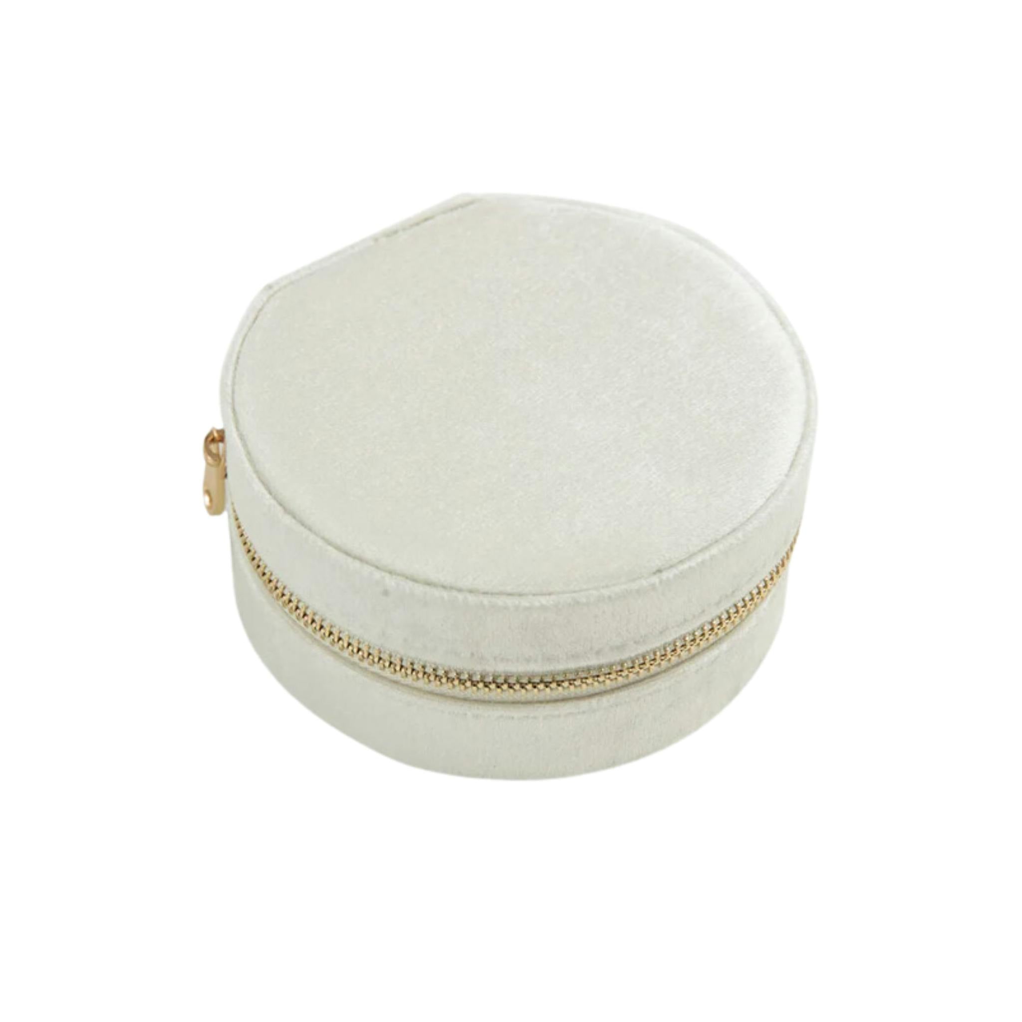 Velvet Circle Jewelry Case