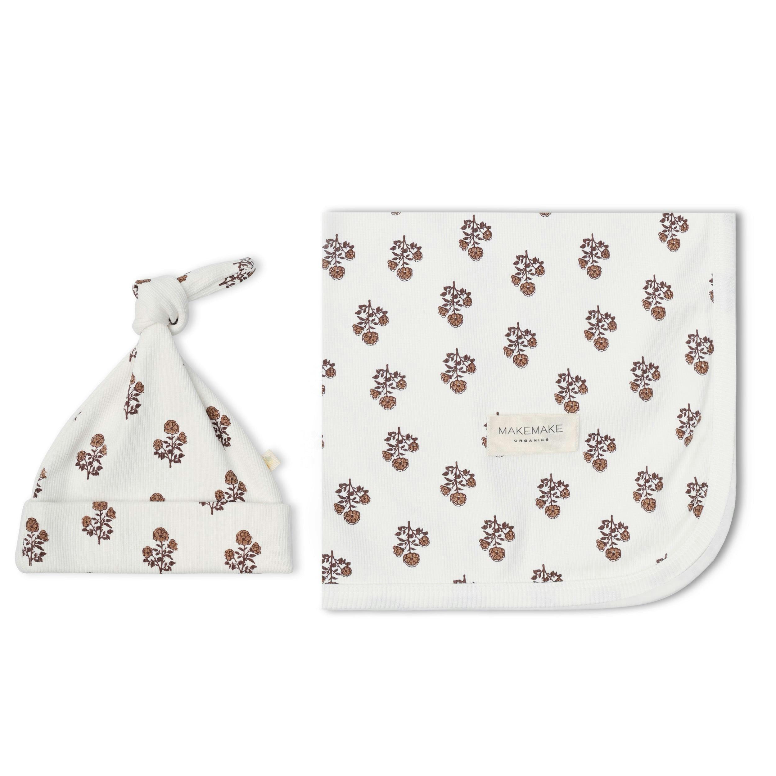 Organic Swaddle Blanket & Hat Set - Loom