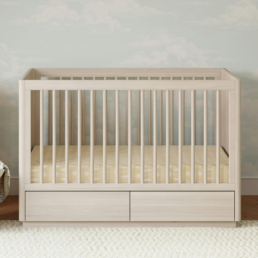 Bento 3-In-1 Convertible Storage Crib With Toddler Bed Conversion Kit