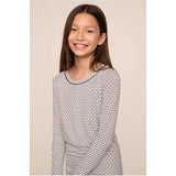 Kids Printed TENCEL™ Modal Unisex Long PJ Set, Blue