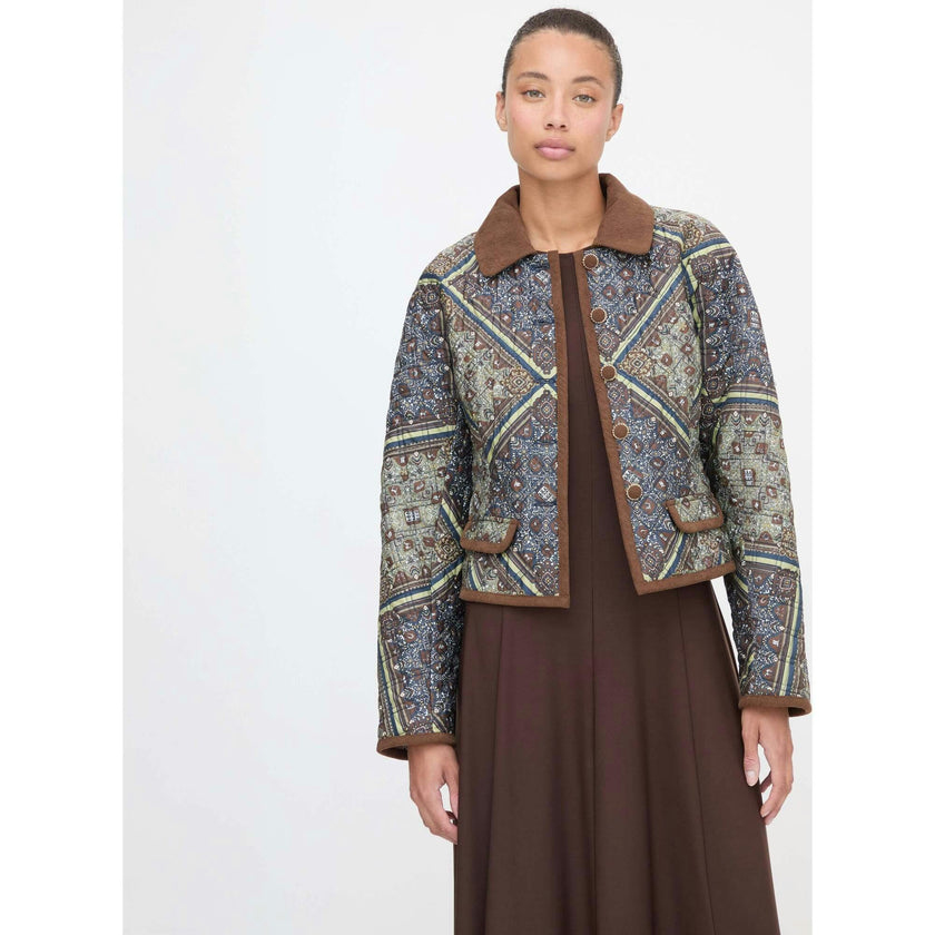 The Dax Jacket - Olive Equestrian Scarf