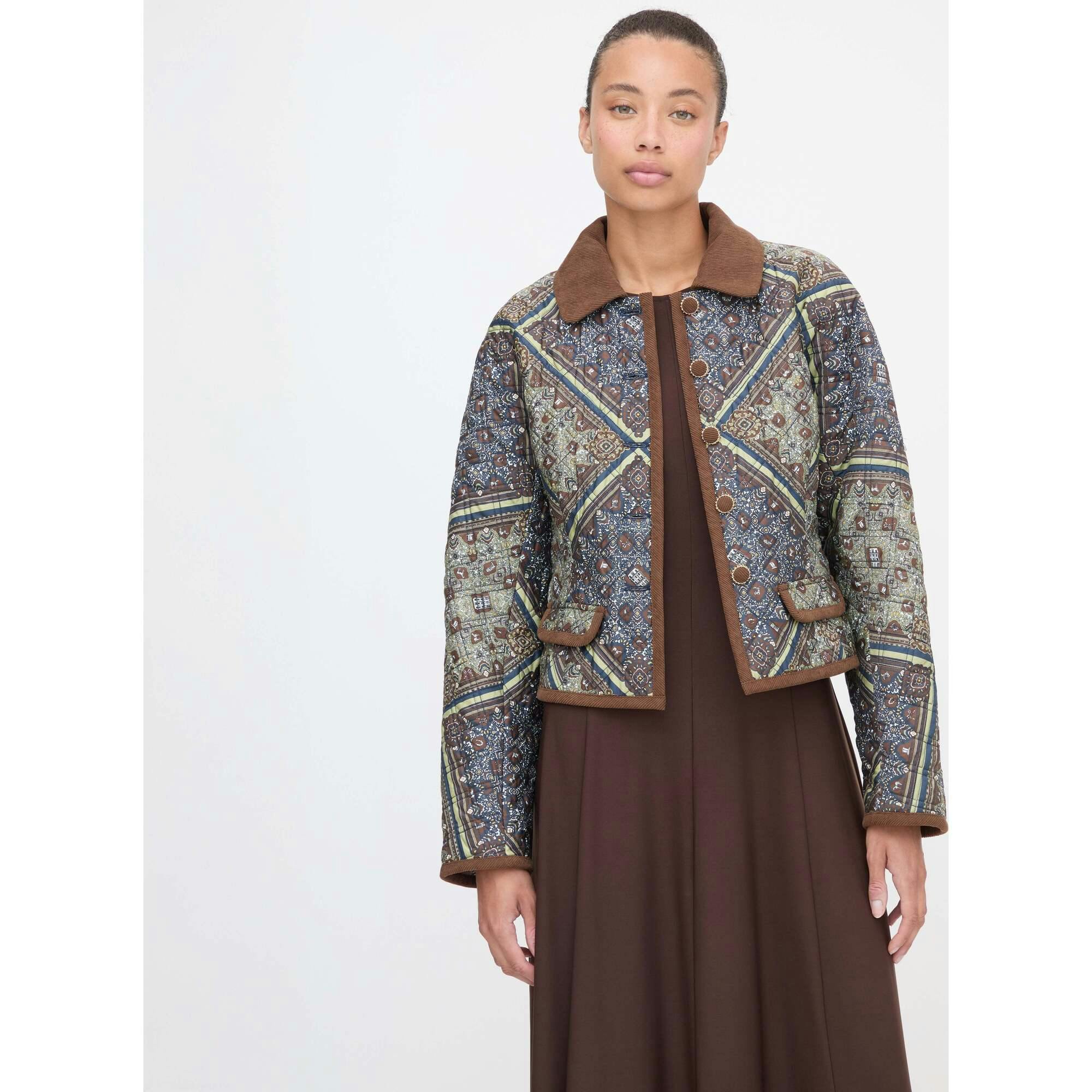 The Dax Jacket - Olive Equestrian Scarf