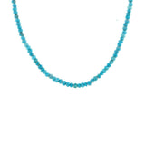 Turquoise Faceted Gemstone Beaded Necklace