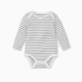 Long Sleeve Bodysuit - Grey Stripe