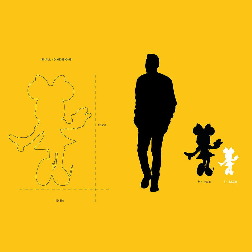 Minnie Mouse WELCOME Silver 12in