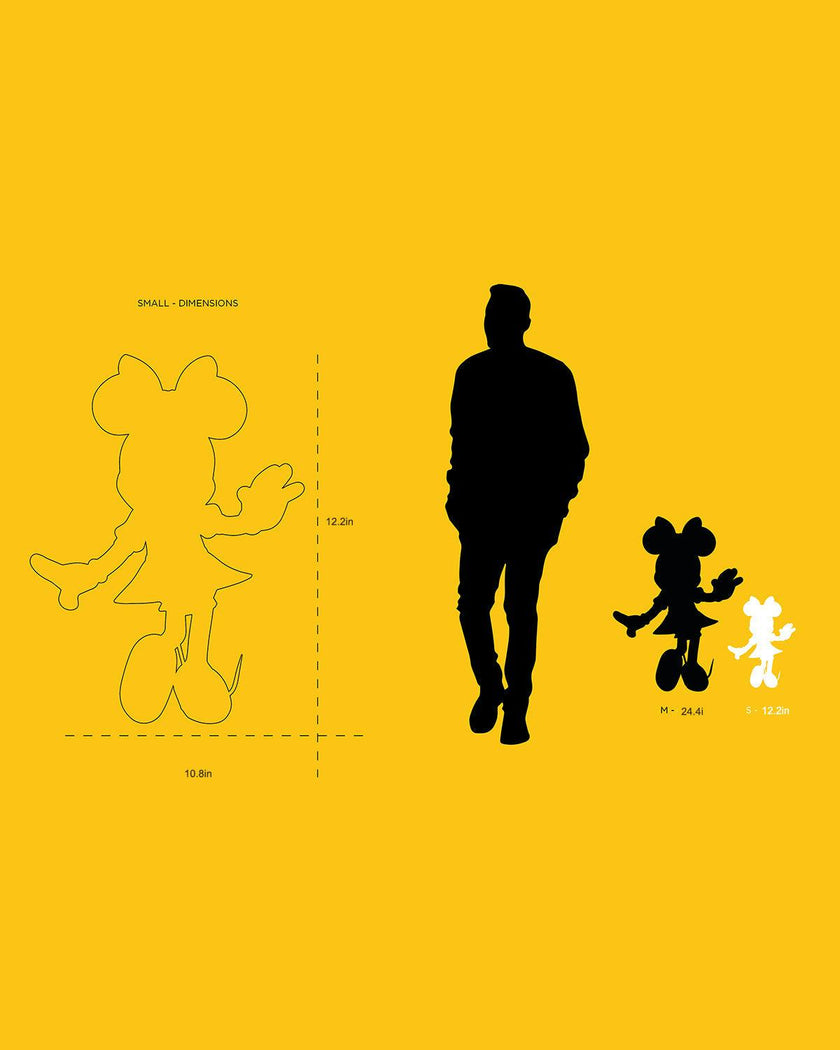 Minnie WELCOME Gold 12in