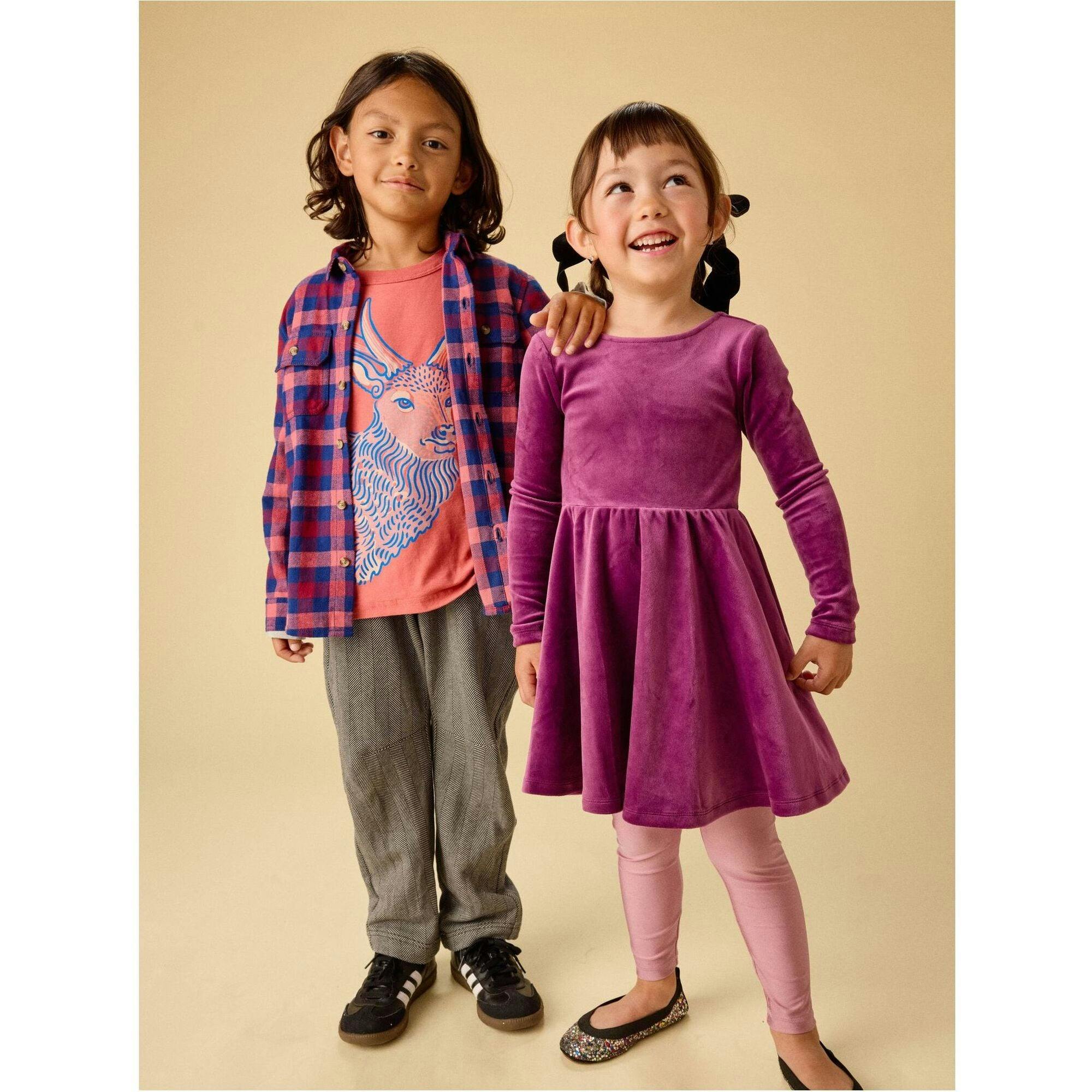 Regal Layered Tee, Purple