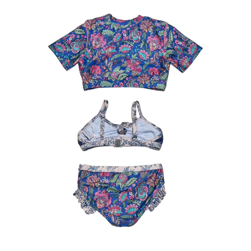 Girls 3 Piece Swim Set (River Print)