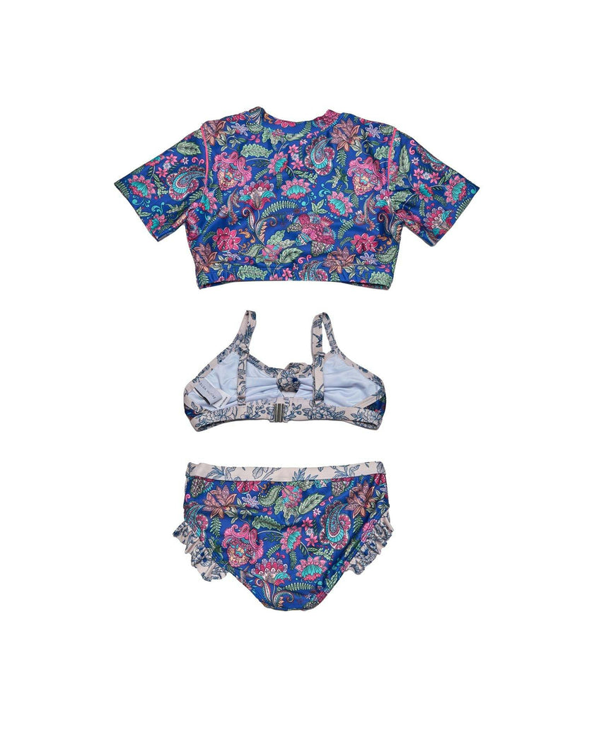 Girls 3 Piece Swim Set (River Print)