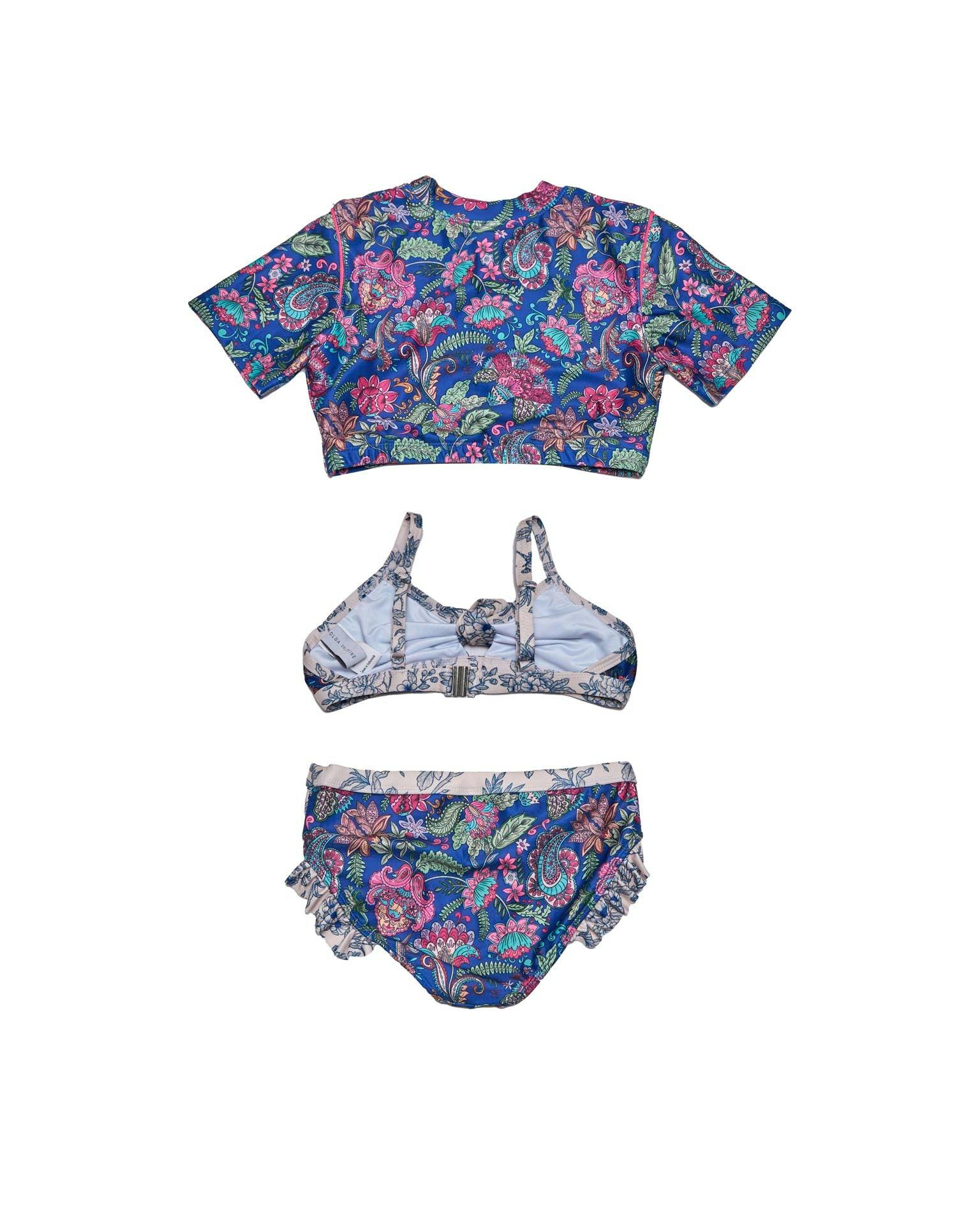 Girls 3 Piece Swim Set (River Print)
