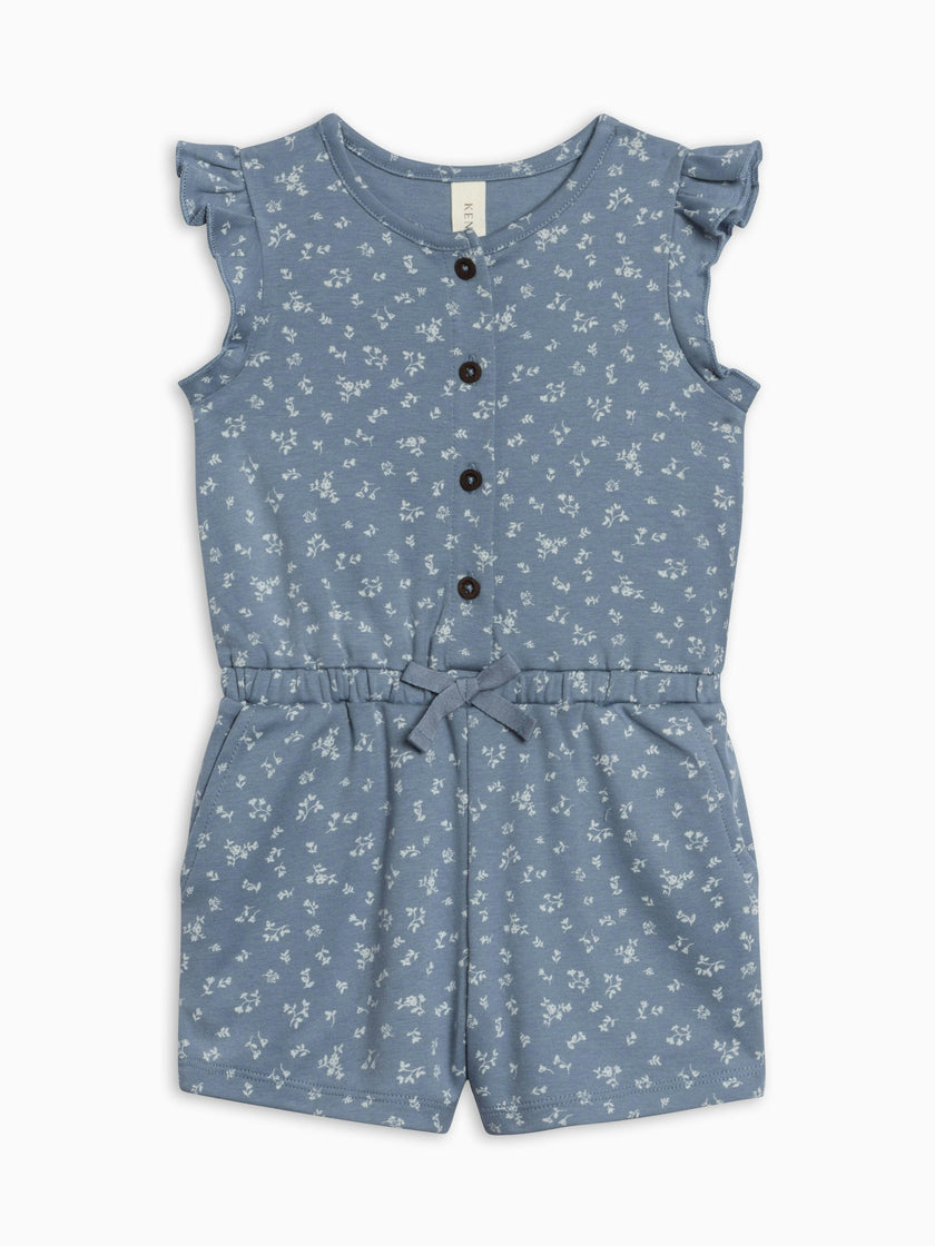 Shaye Romper - Isla Floral / Sea + Ivory