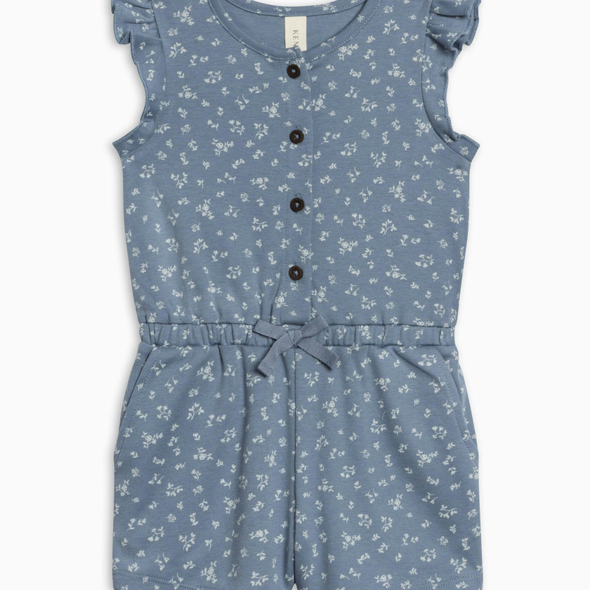 Shaye Romper - Isla Floral / Sea + Ivory