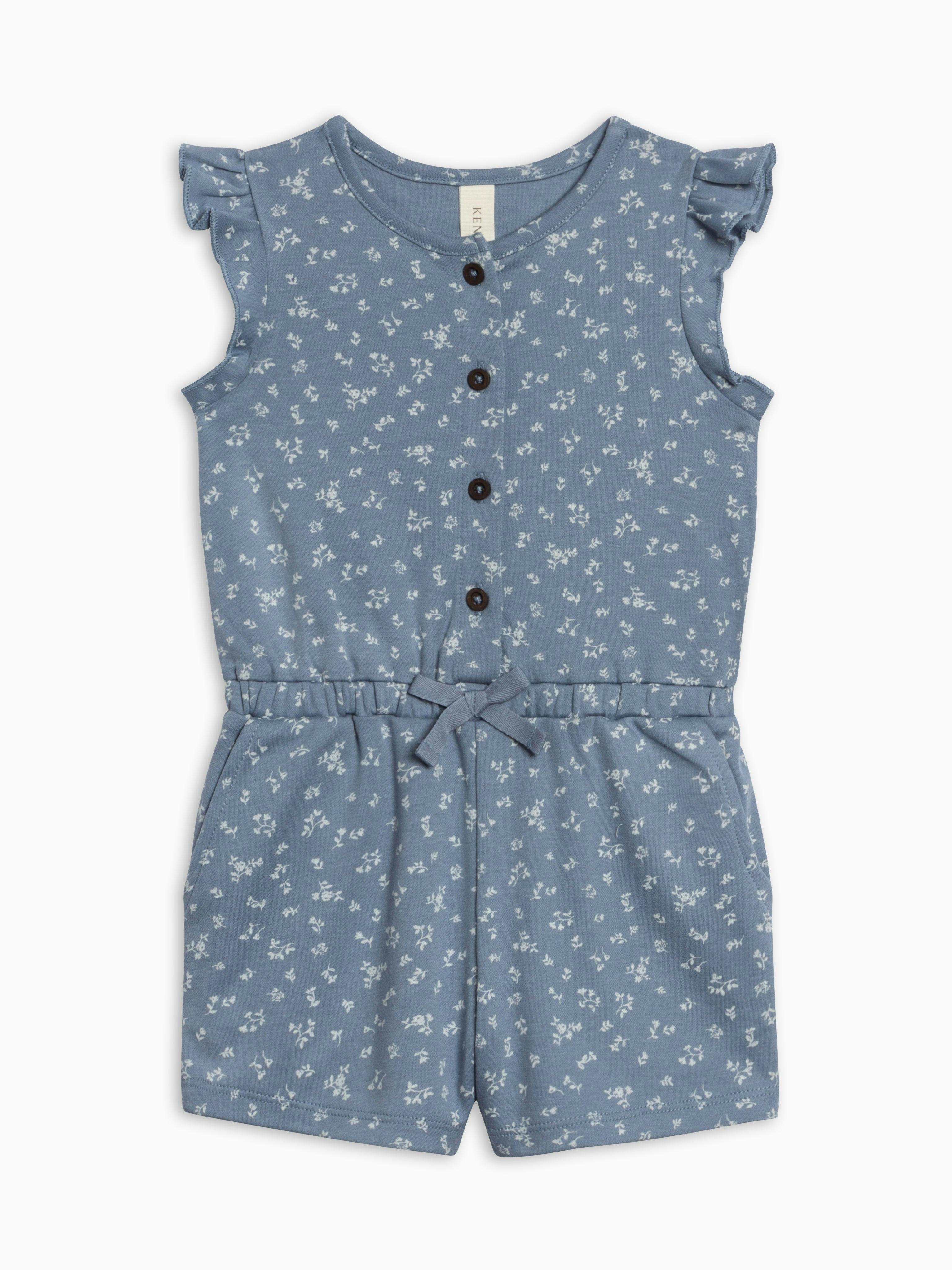 Shaye Romper - Isla Floral / Sea + Ivory
