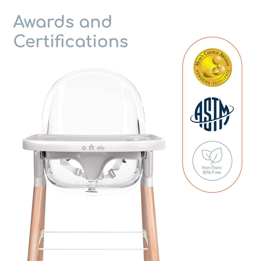 Children of Design 6 in 1 Classic High Chair with Cushion