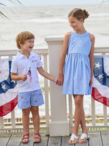 Embroidered Basic Short - Flags