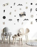 Peel & Stick Fabric Wall Stickers