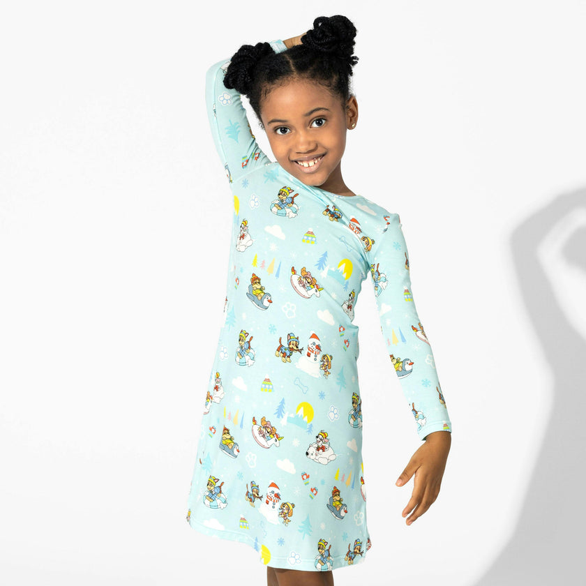PAW Patrol: Winter Bamboo Girls' Long Sleeve Dress