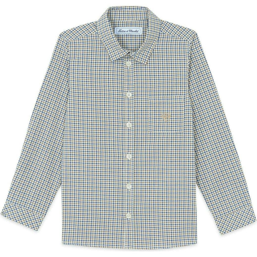 TARTINE ET CHOCOLAT COTTON PLAID SHIRT - ECORCE