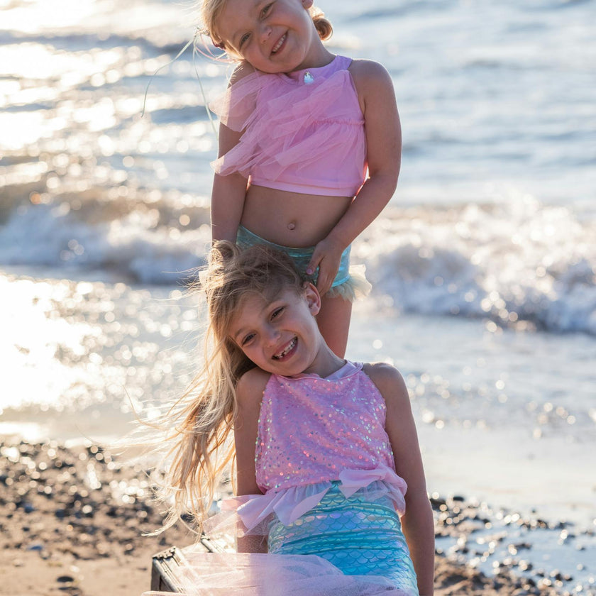Pink Mermaid Swim Suit