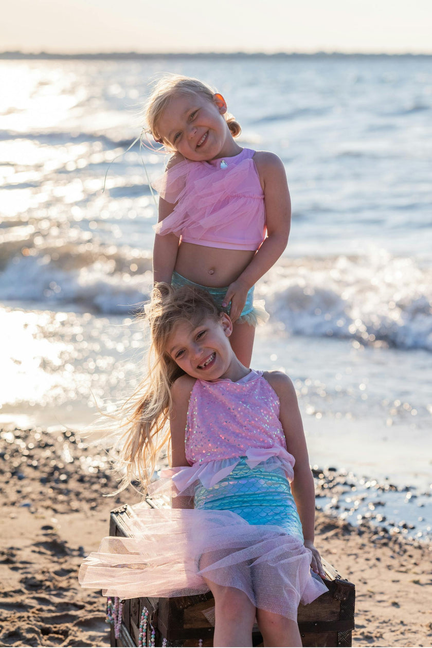 Pink Mermaid Swim Suit