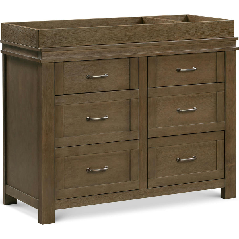 Wesley Farmhouse 6-Drawer Assembled Double Dresser