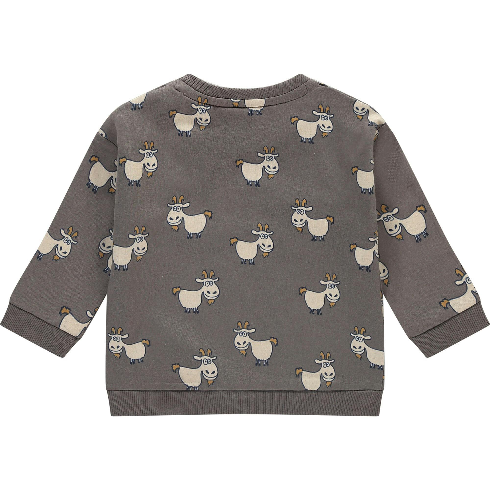 Allover Goat Print Sweatshirt