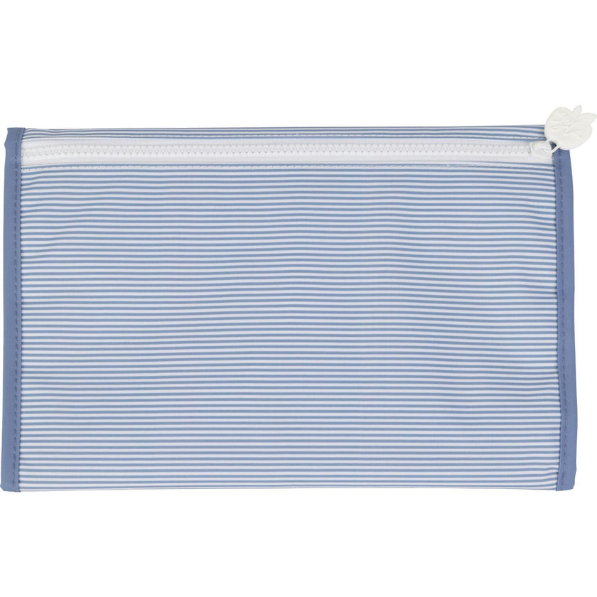The Changing Pad in Navy Mini Stripe