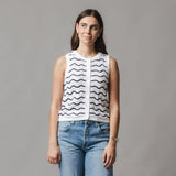 Organic Button Front Sweater Tank