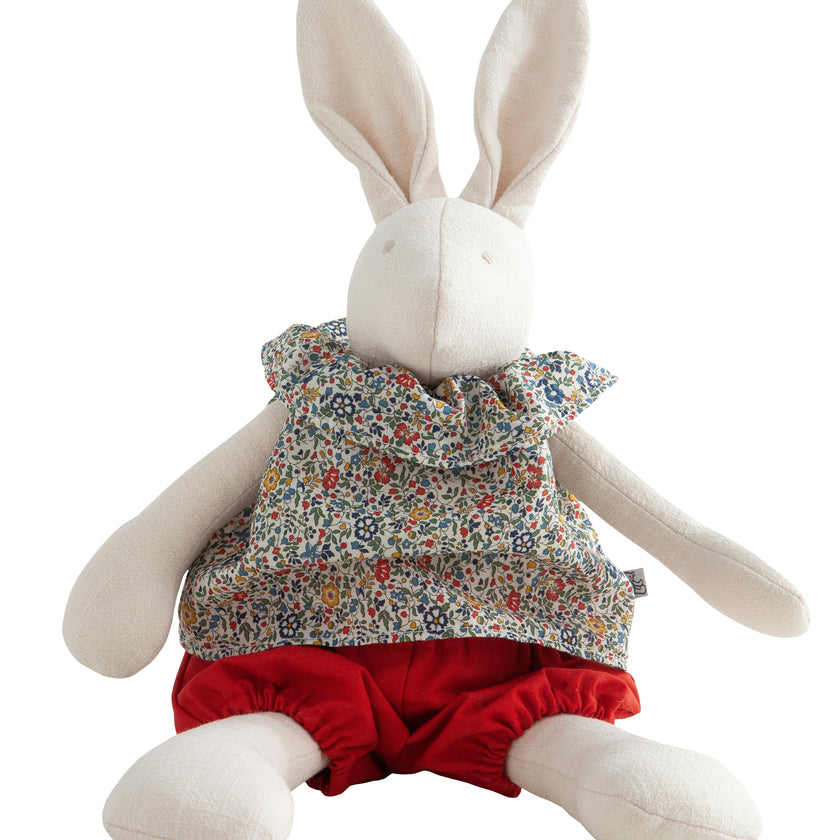 Josephine the Rabbit | Liberty Blue Bud Print