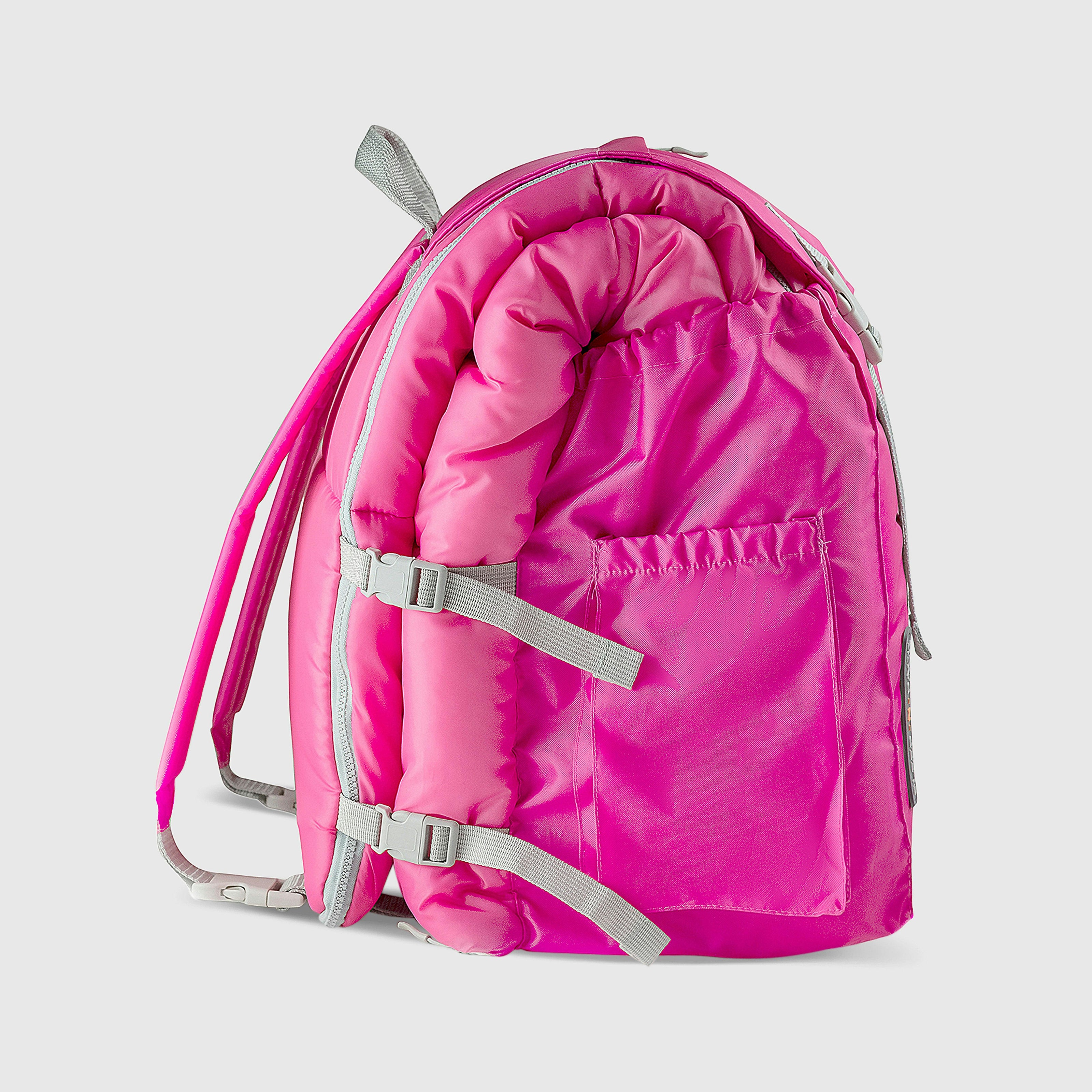 Sleep-n-pack: Packable Sleeping Bag, Big Kid 7-12+ yrs - Hibiscus Pink/Coconut Sherpa