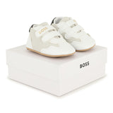 White & Beige Baby Sneakers