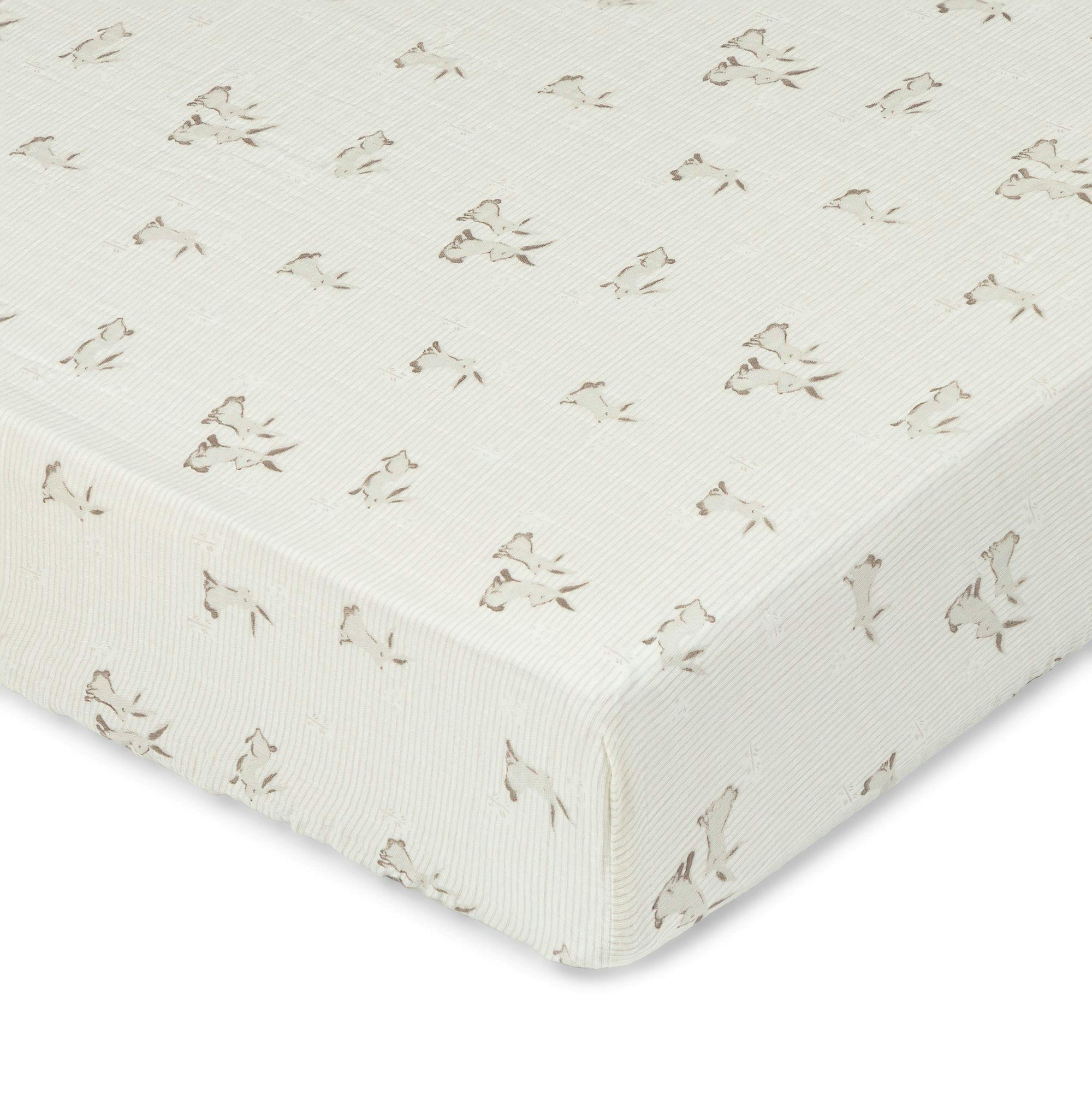 Avery Bunny Organic Cotton Fitted Crib Sheet
