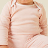 Long Sleeve Bodysuit - Blush Stripe