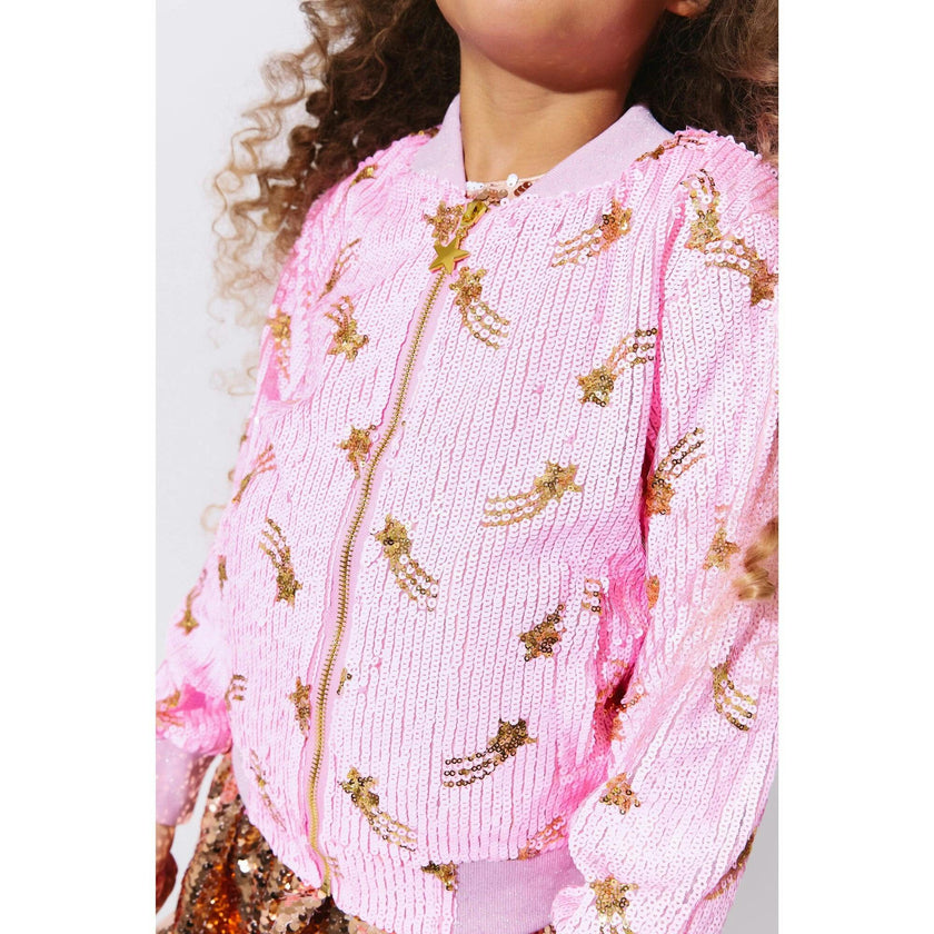 Galaxy Star Sequin Bomber