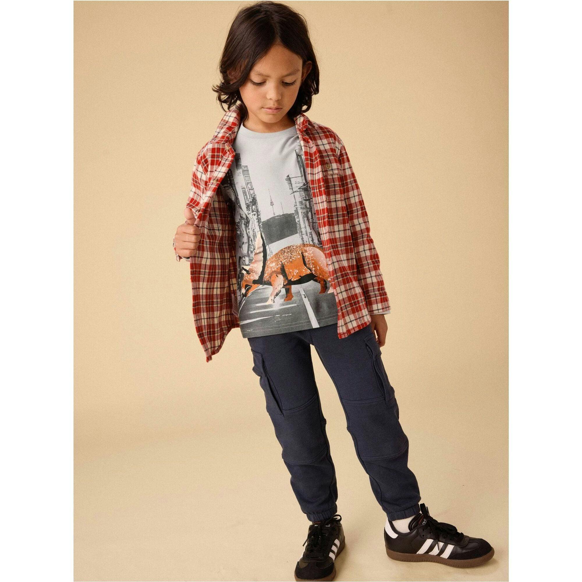 Dino in Seoul Graphic Tee, Blue