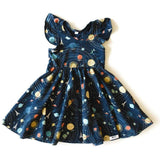 Racer Back Twirly Dress in Planets